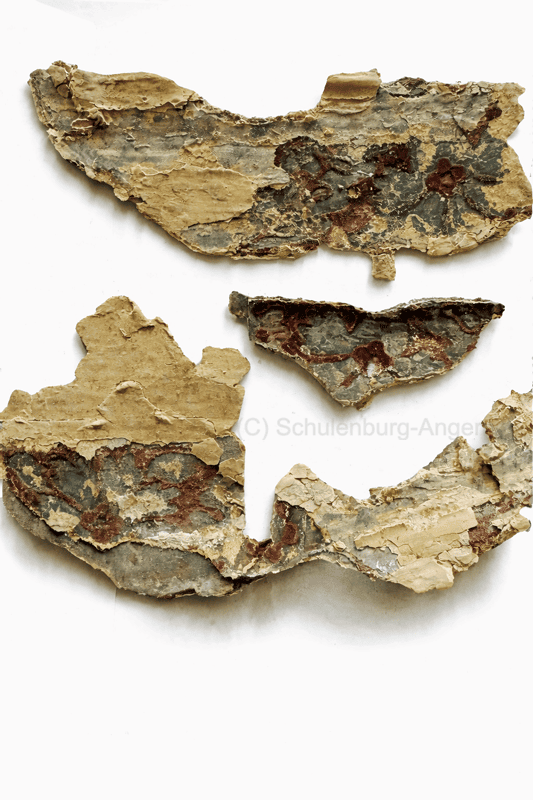 Befund Wandtapete Schloss Angern