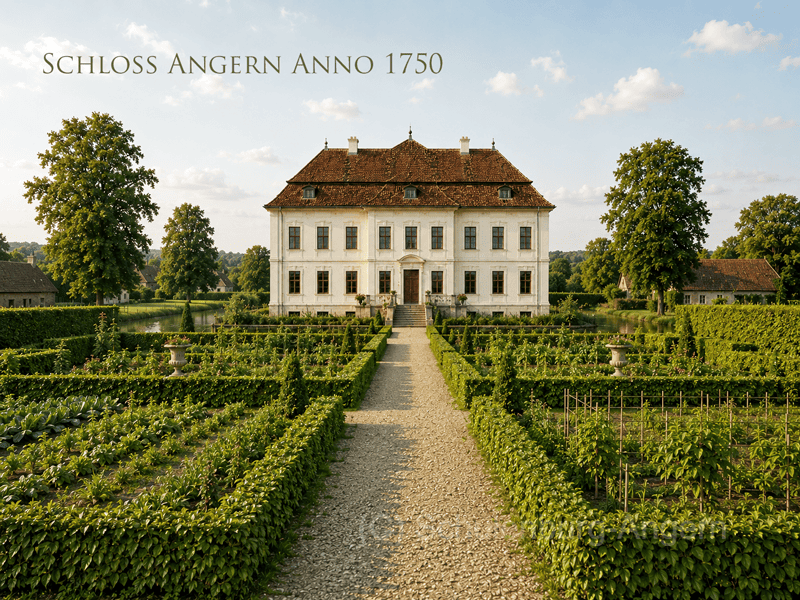 park schloss angern 1750
